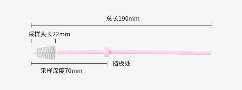 190mm 自采样宫颈刷参数